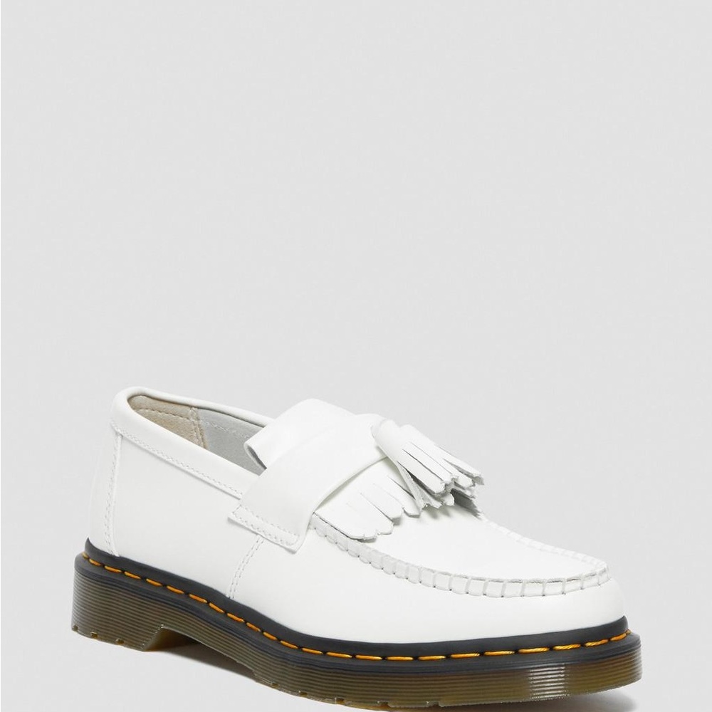 NEW!! Doc Martens Dr Adrian Yellow Stitch Tassle Loafer Euro 38/7